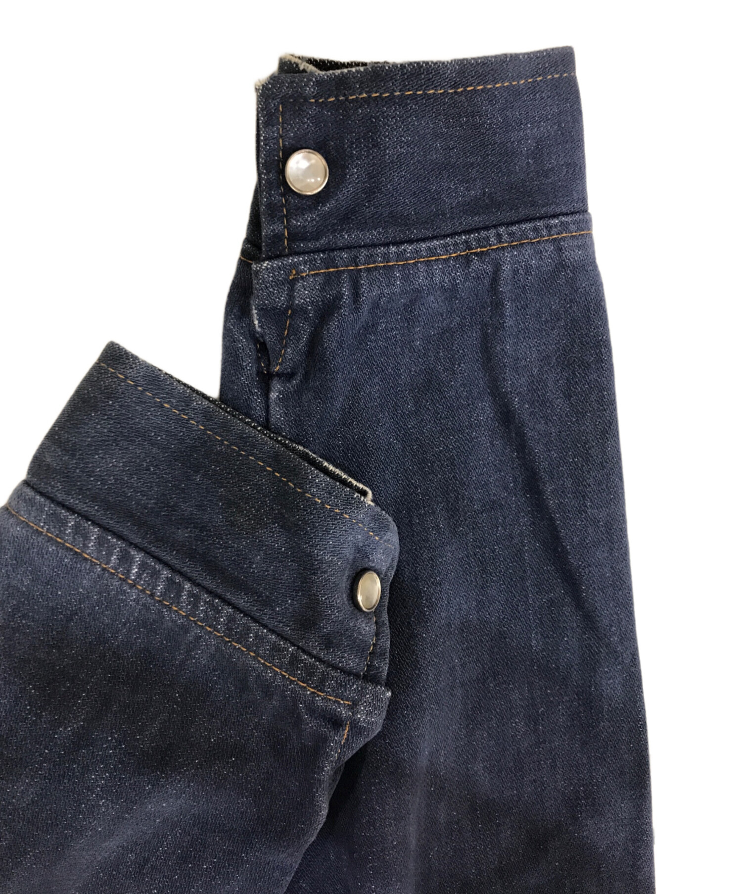 中古・古着通販】Wrangler (ラングラー) デニムシャツ 70s 三角タグ