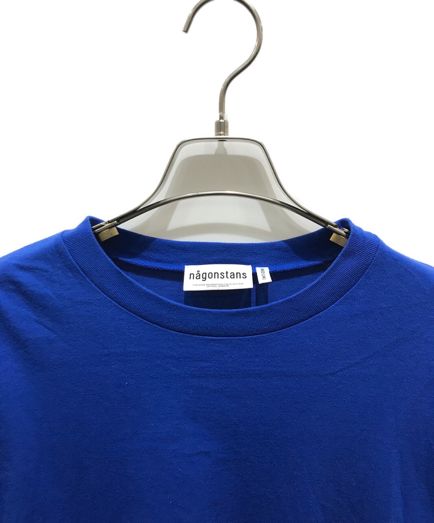 nagonstans 長袖カットソー ネイビー　 Mサイズ 中古・古着通販】nagonstans (ナゴンスタンス) curvy long-sleeves t
