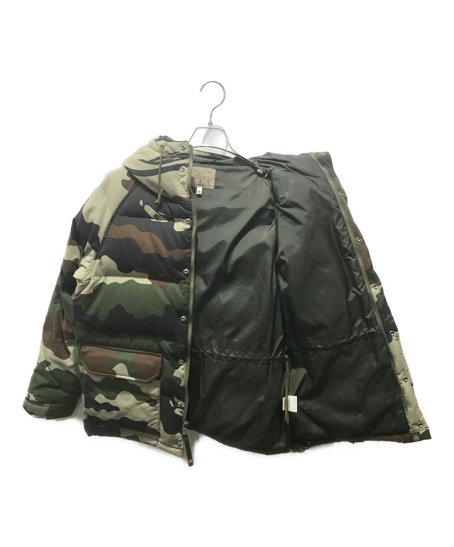 A BATHING APE エイプ 迷彩 カモフラ ダウン ジャケット Mサイズ