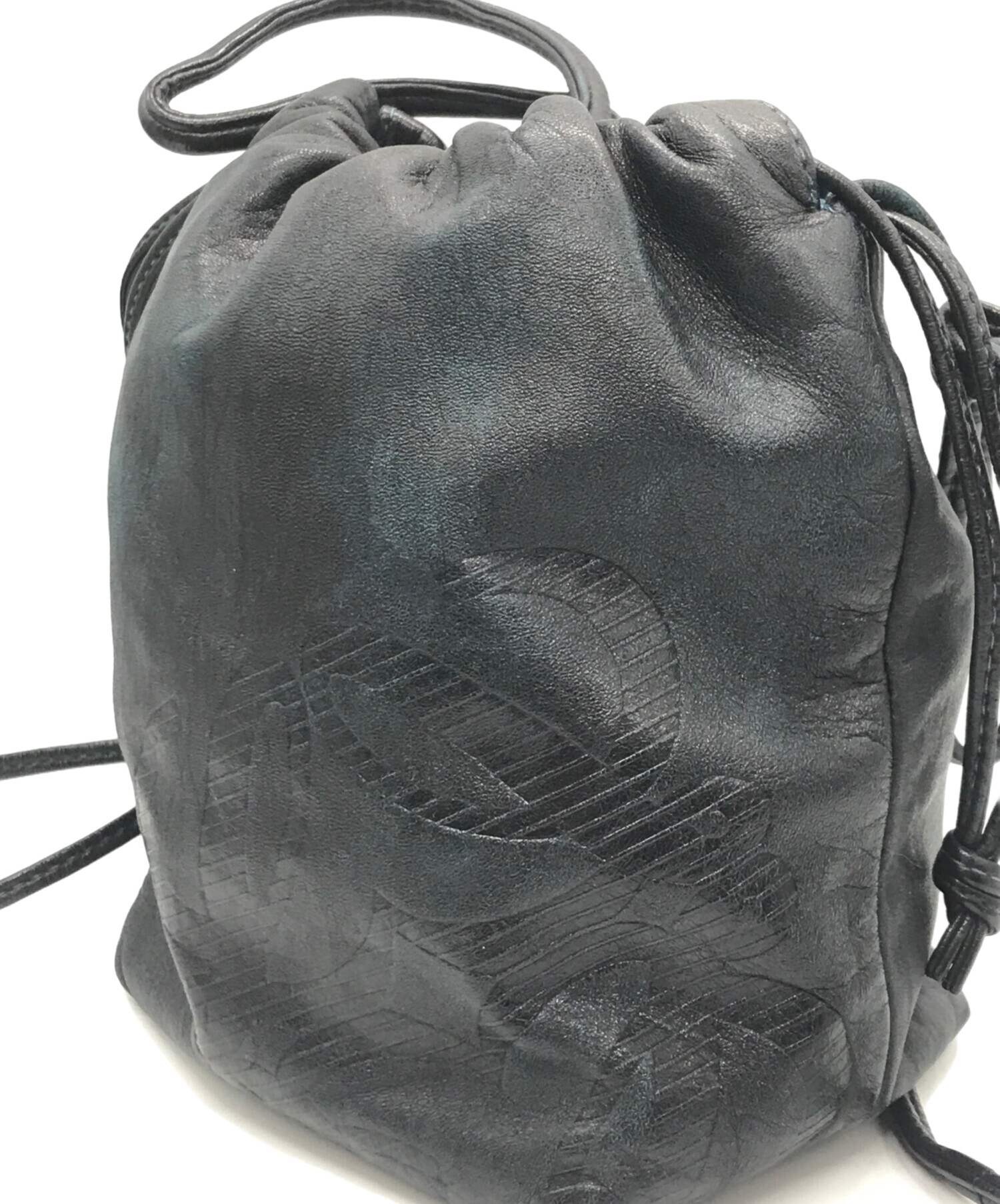 中古・古着通販】LOEWE (ロエベ) アナグラム巾着ショルダーバッグ