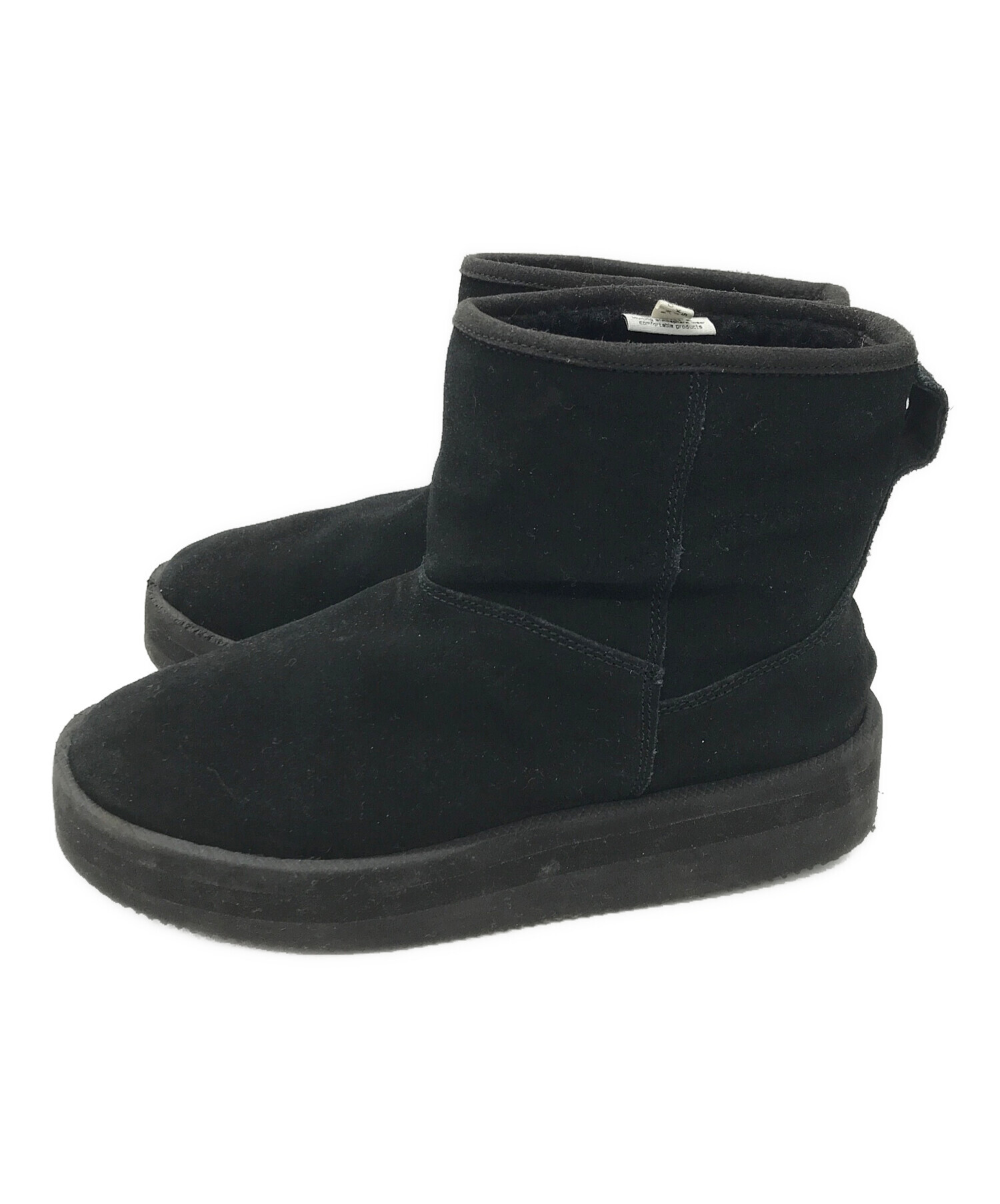 中古・古着通販】suicoke (スイコック) ムートンブーツ ブラック