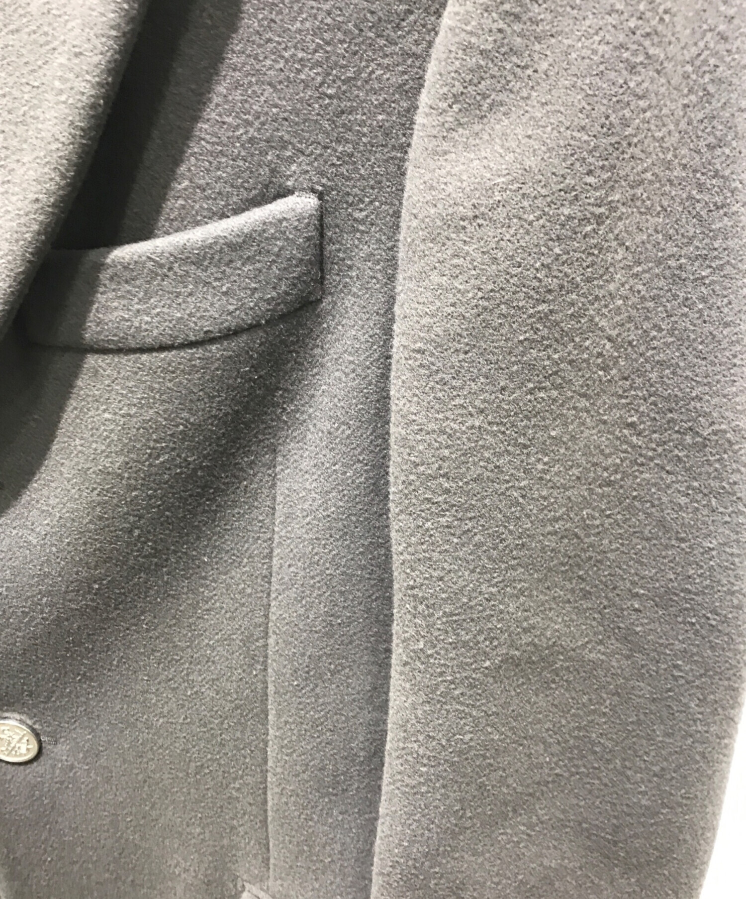 17aw HERMES ウールチェスターコート 72-5105 グレー エルメス 17aw HERMES ウールチェスターコート 72-5105 グレー エルメス