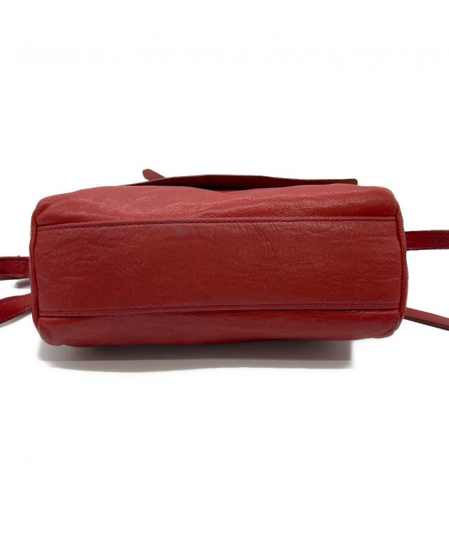 genten ゲンテン ☆レザーショルダーバッグ 中古・古着通販】genten (ゲンテン) レザーショルダーバッグ レッド