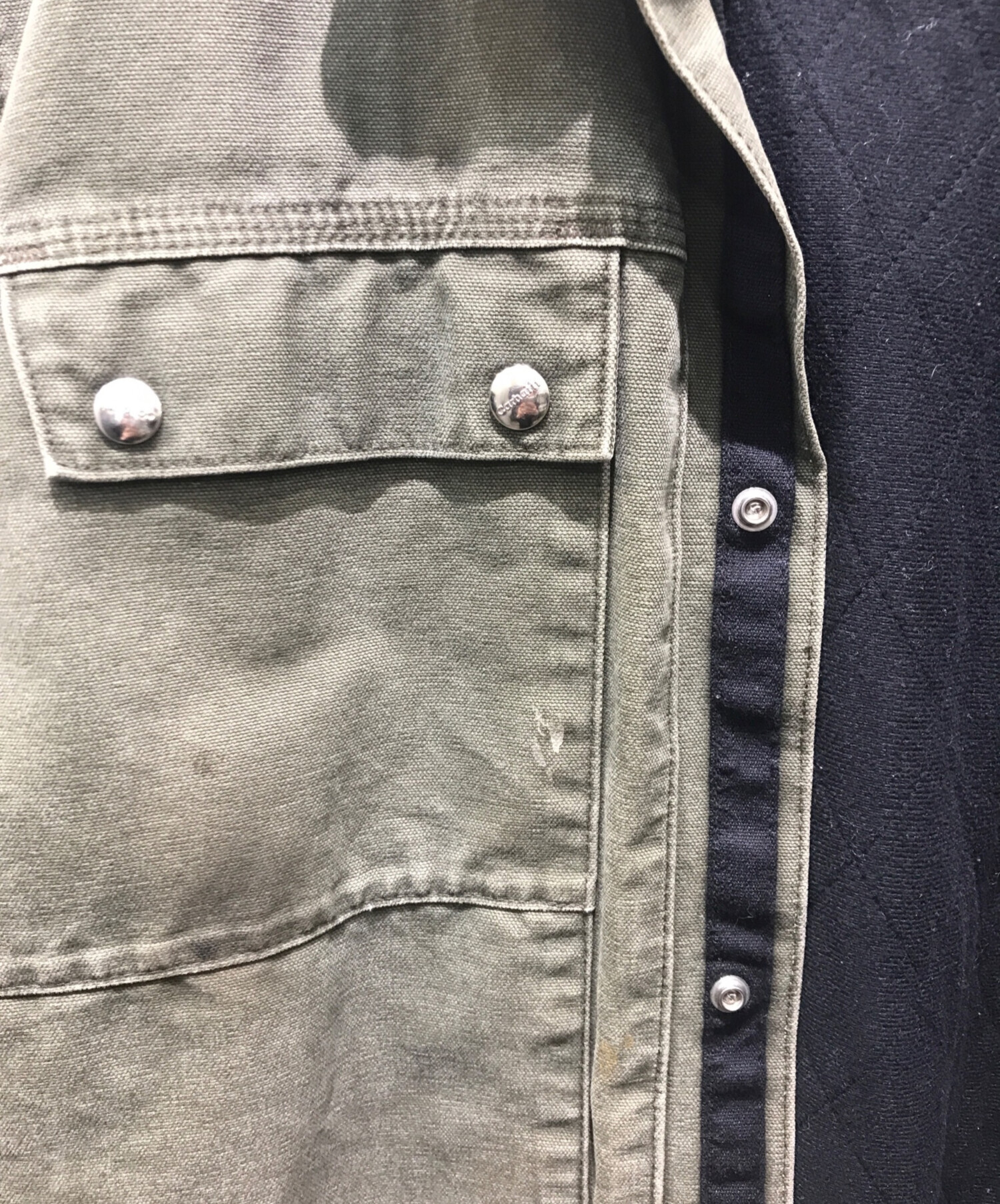 中古・古着通販】CarHartt (カーハート) カバーオール J285 ARG カーキ