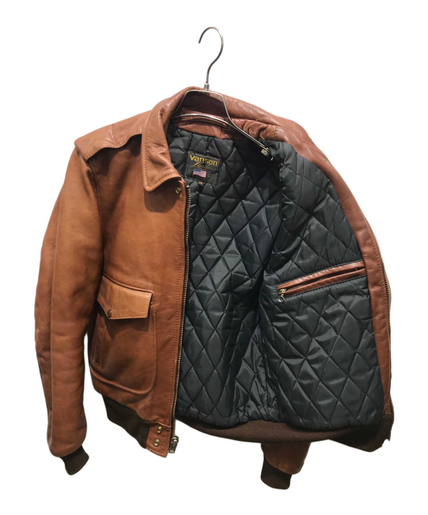 中古・古着通販】VANSON (バンソン) A-2 レザーフライトジャケット 