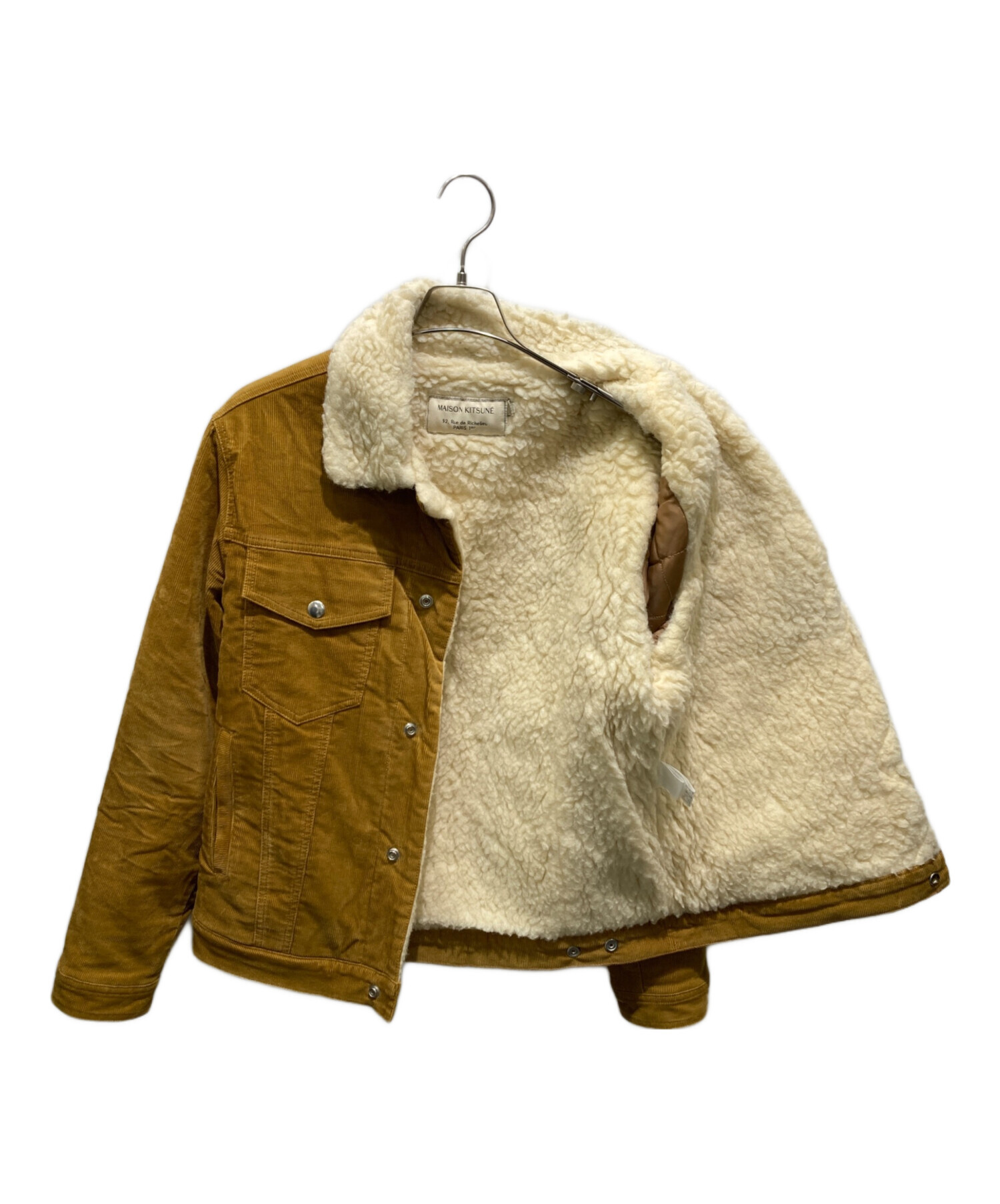 【ＥＭＩ⭐︎ 】MAISON KITSUNE コーデュロイジャケット Maison Kitsune コーデュロイボアジャケットXS MAISON KITSUNE