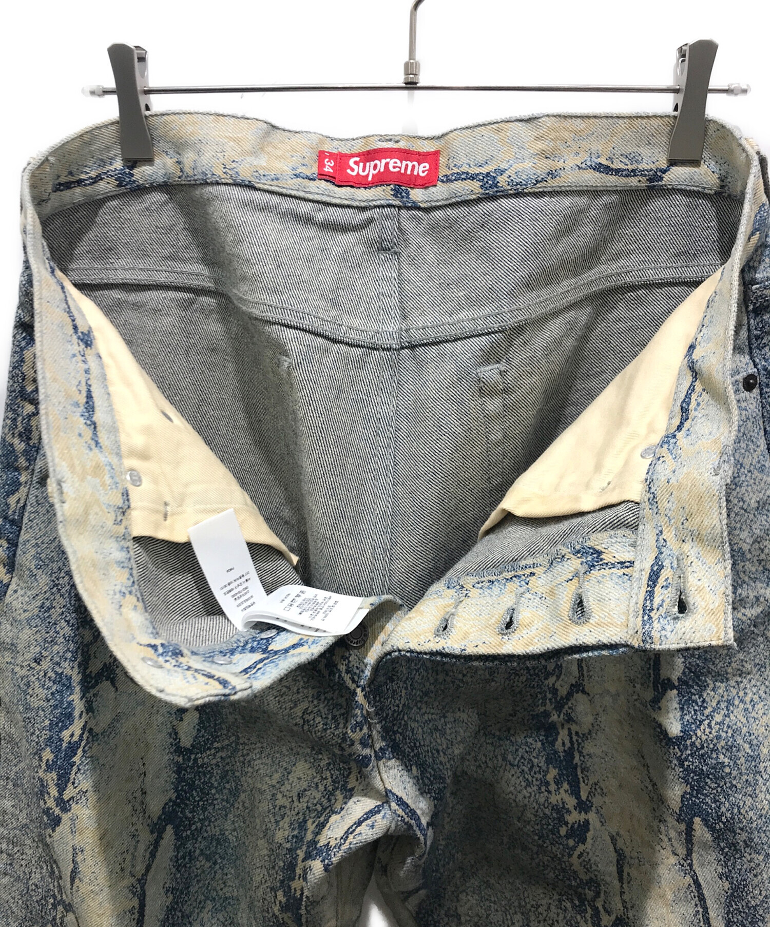 Supreme Regular Jean Snake Denim 34