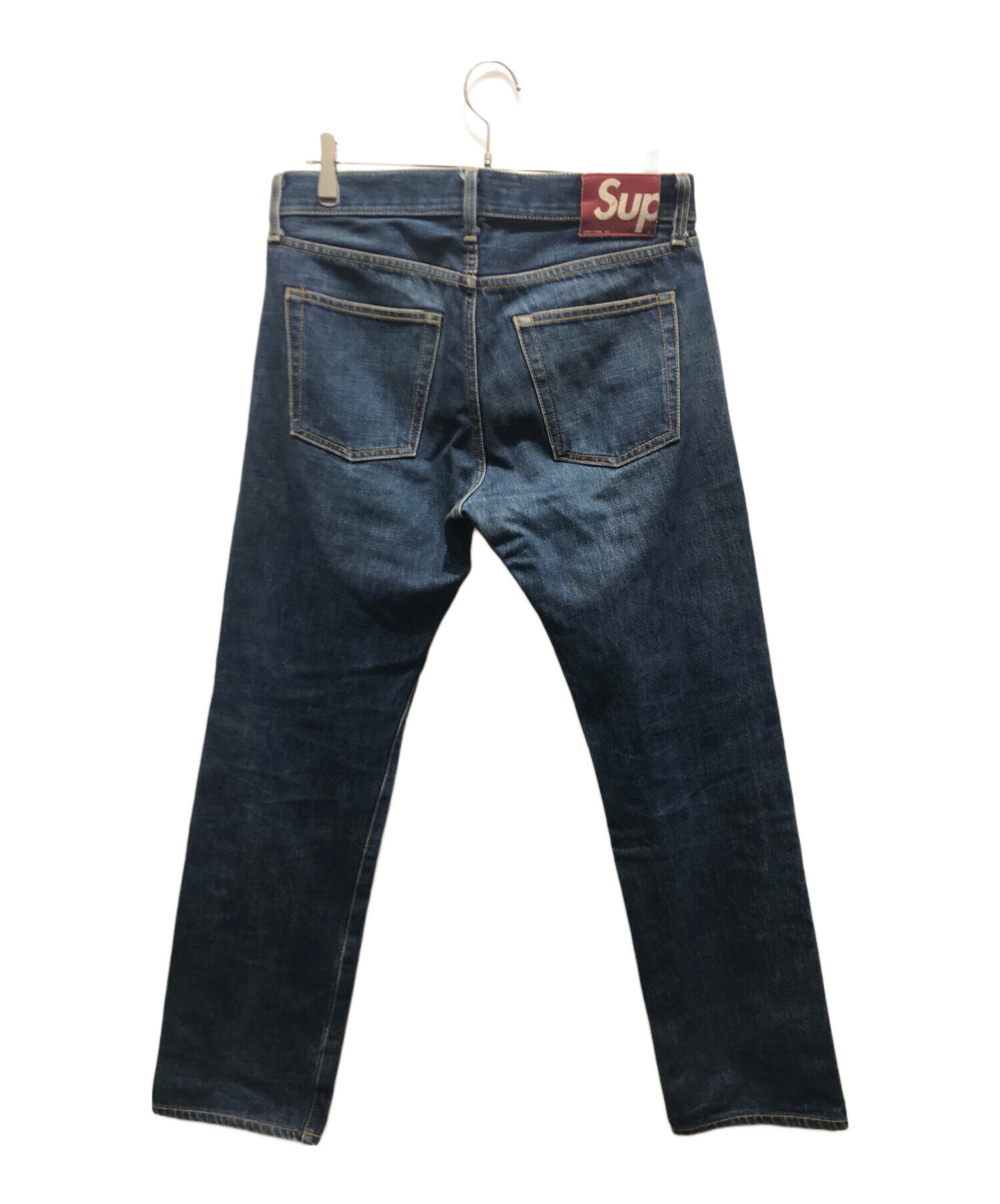 美品Supreme ダークデニムパンツ Supreme ブラック デニムパンツ32 32 