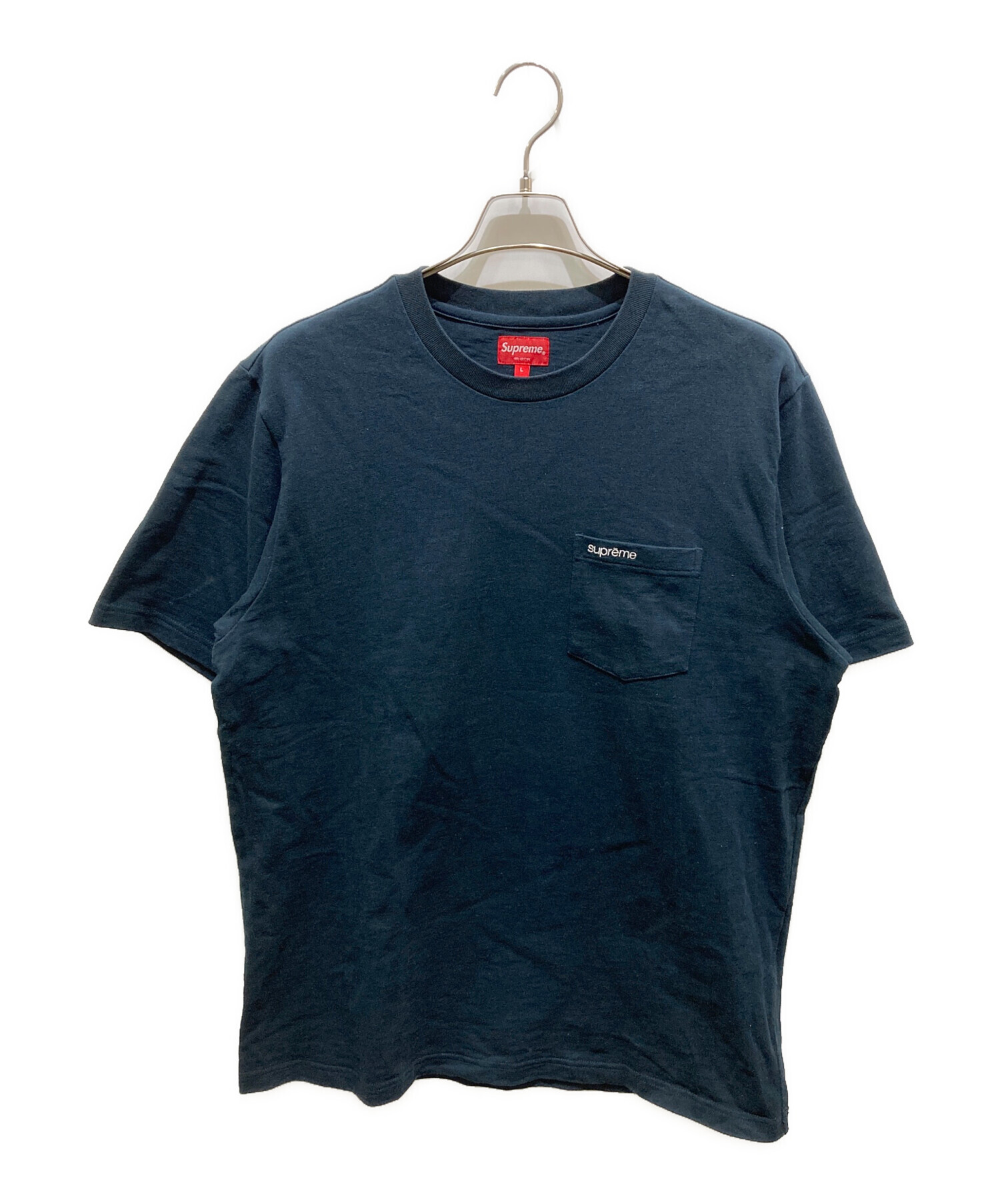 中古・古着通販】SUPREME (シュプリーム) S/S Pocket Tee ネイビー 