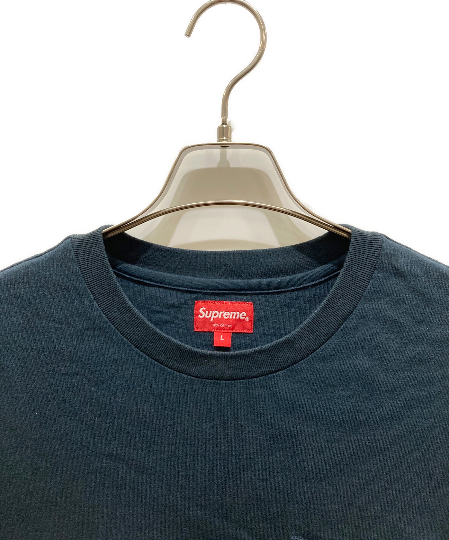 中古・古着通販】SUPREME (シュプリーム) S/S Pocket Tee ネイビー 