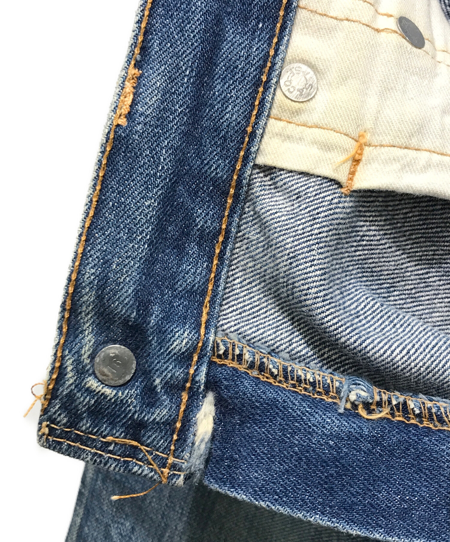 中古・古着通販】LEVI'S (リーバイス) 502デニムパンツ BIG-E ボタン裏