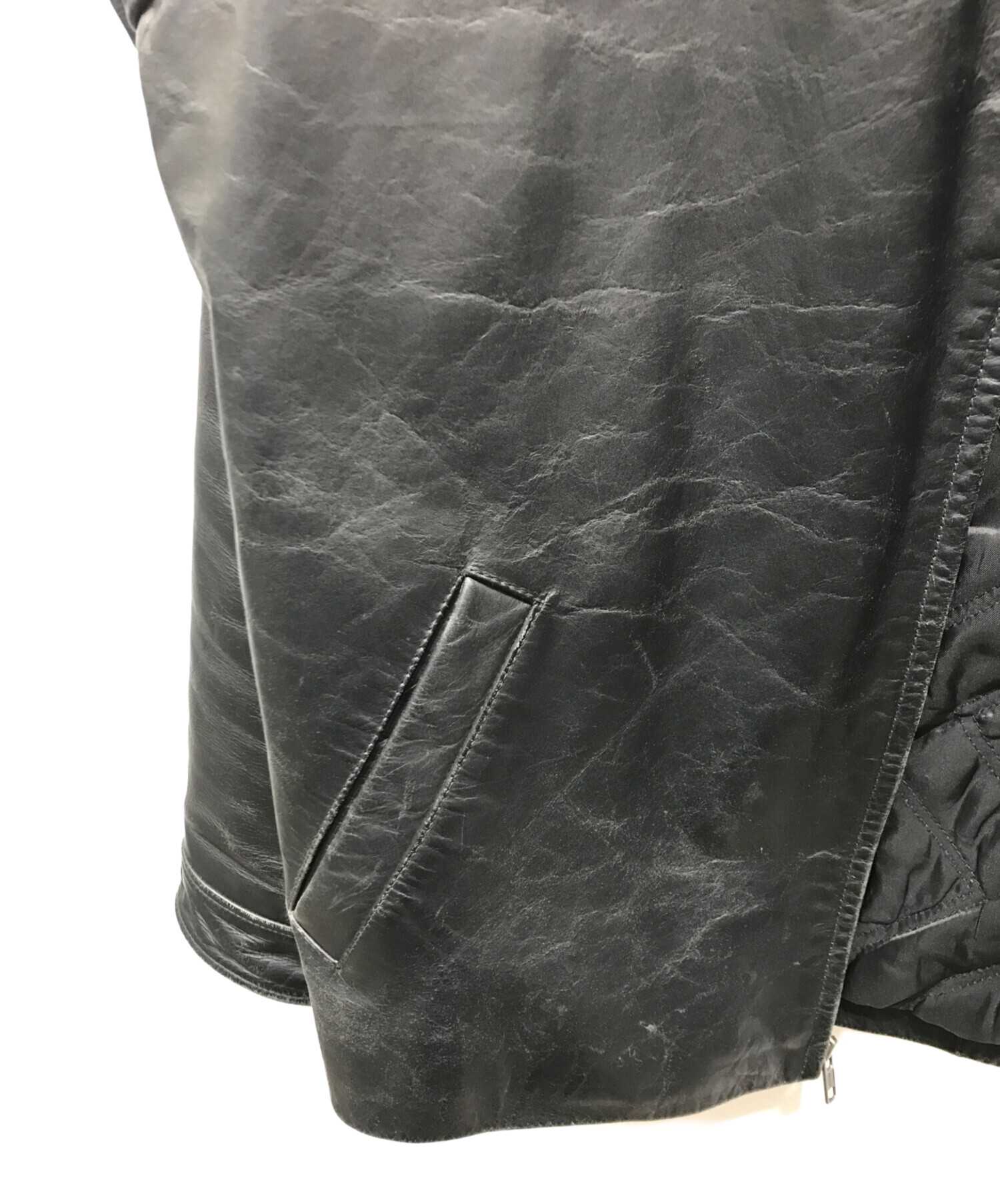 中古・古着通販】GAP (ギャップ) カウレザージャケット 776019-01 OLD