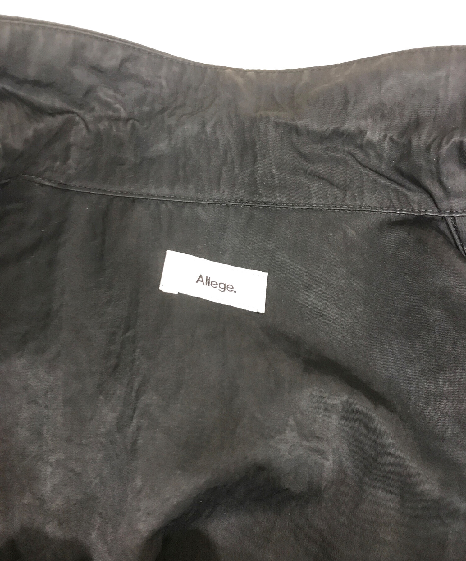 中古・古着通販】ALLEGE (アレッジ) Track Jacket AL23S-BL02 ブラック
