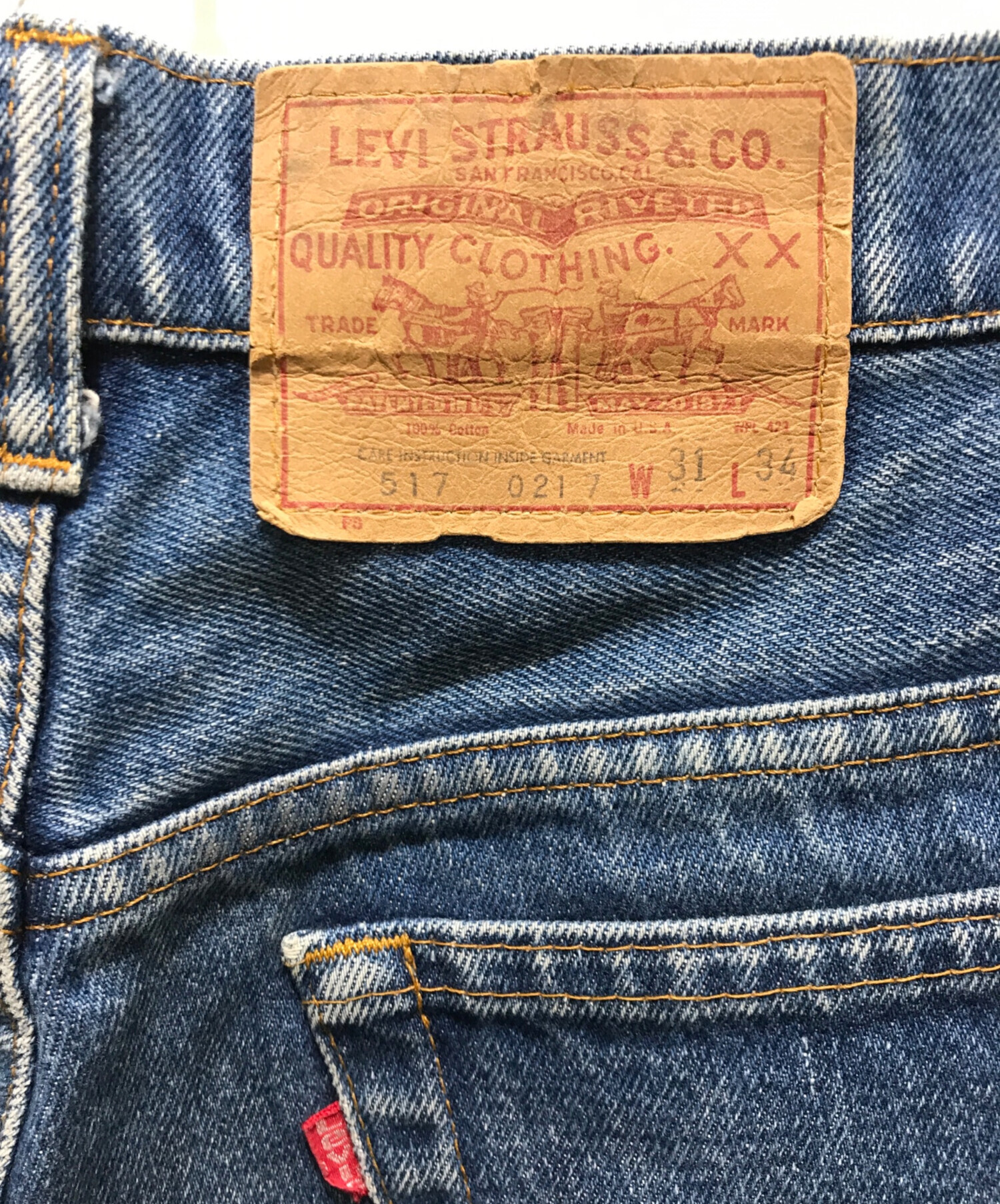 中古・古着通販】LEVI'S (リーバイス) 517デニムパンツ 517-0217 80S