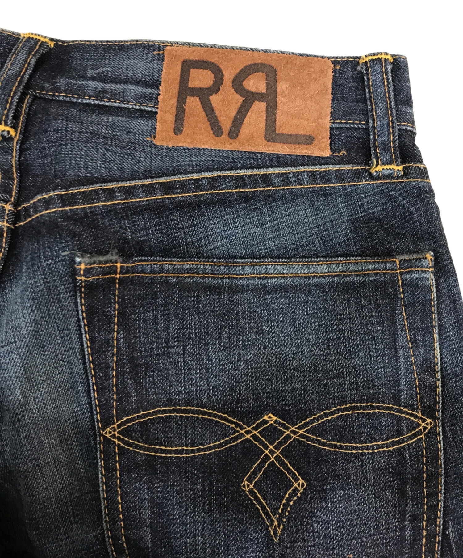 美品 RRL ダブルアールエル コーティング ブラックデニム パンツ W32 RRL等の通販サイト【RHYTHM】RRL(ダブルアールエル) NON-WASH DENIM