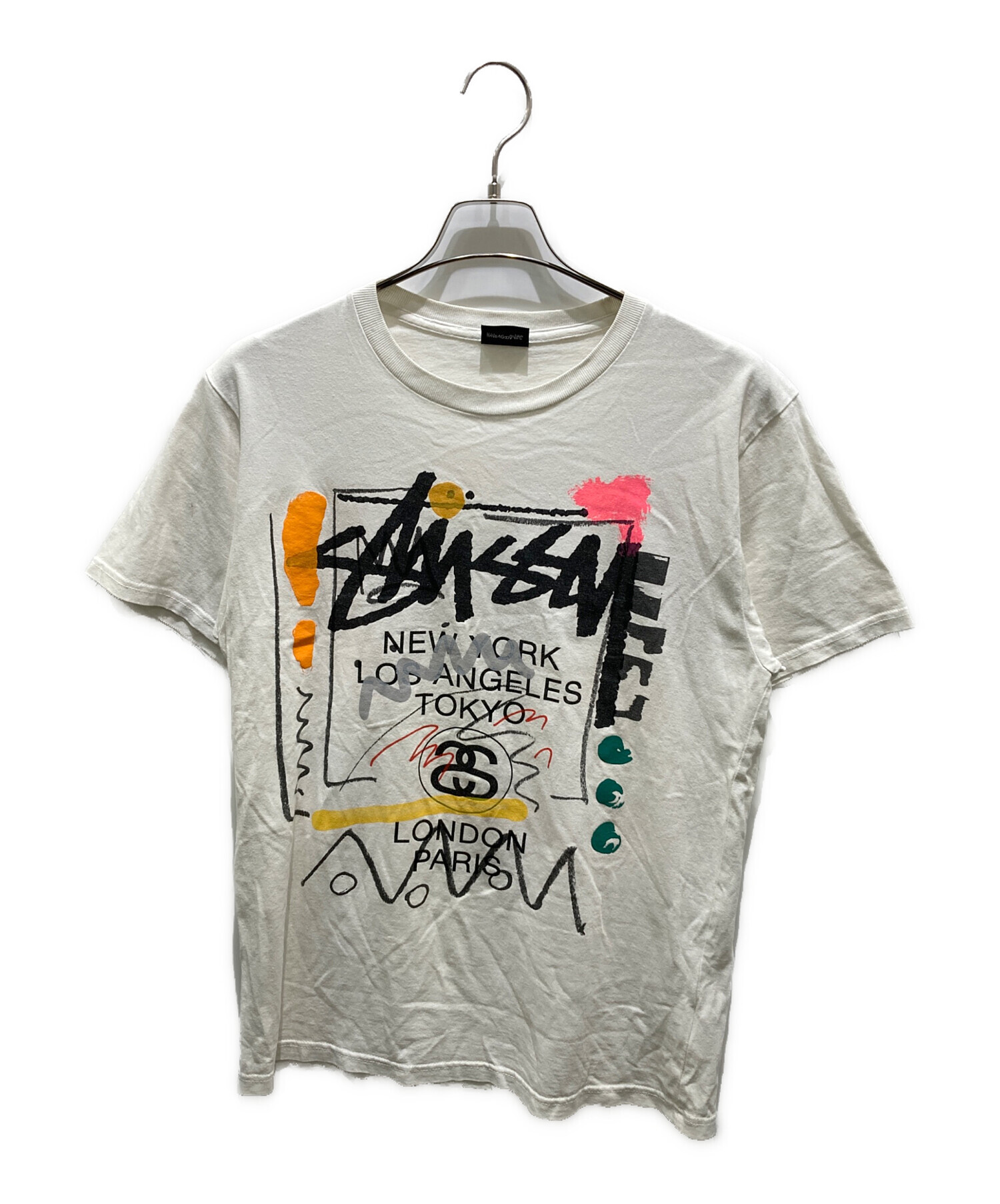 中古・古着通販】stussy (ステューシー) ワールドツアーロゴプリントT