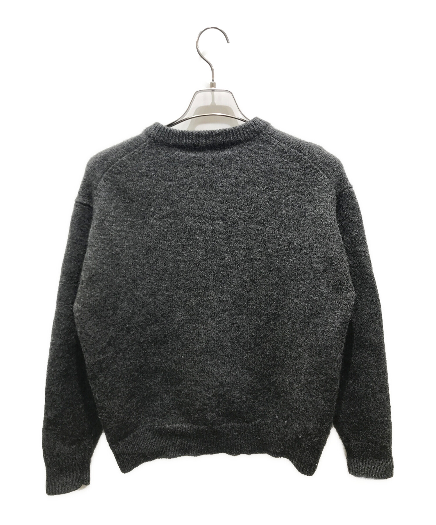 80s~ CHAPS RALPH LAUREN 無地 ウールニット ブラック 80s~ CHAPS RALPH LAUREN 無地 ウールニット ブラック