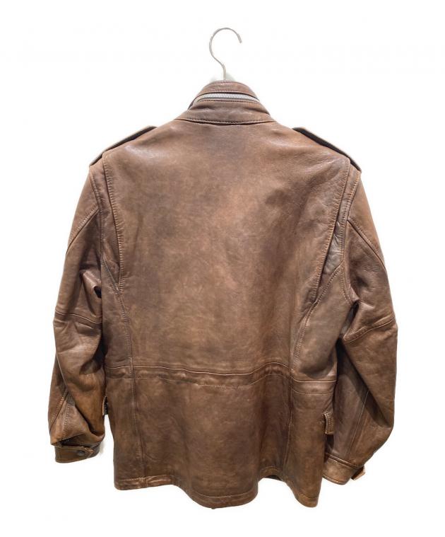 美品　定価6万程　AVIREX レザージャケット　M65 ミリタリー　ブルゾン 中古・古着通販】AVIREX (アヴィレックス) M-65タイプ レザー