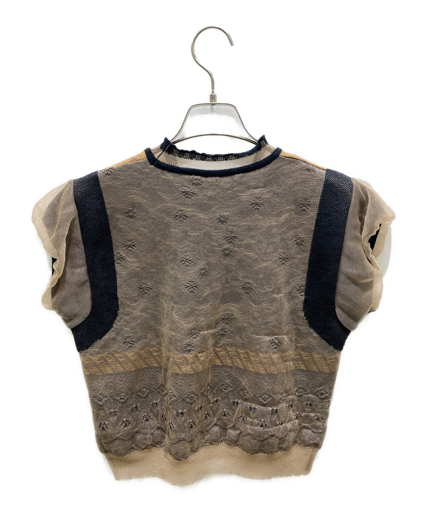 mamekurogouchi Cocoon Layered Knit Tops