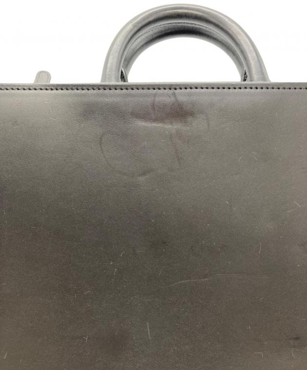 中古・古着通販】土屋鞄 (ツチヤカバン) ブラックヌメ スクエアバッグ