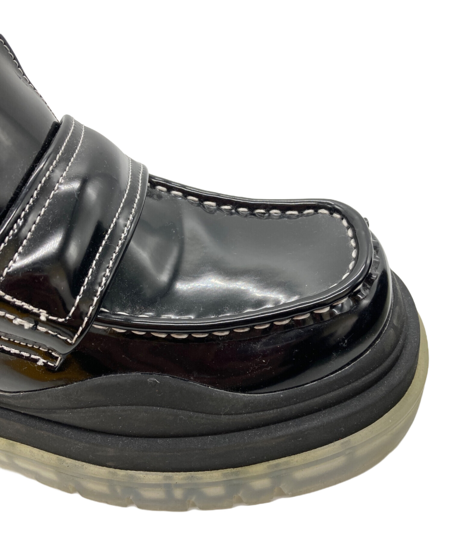 中古・古着通販】SLY (スライ) TANK SOLEローファー ブラック サイズ 