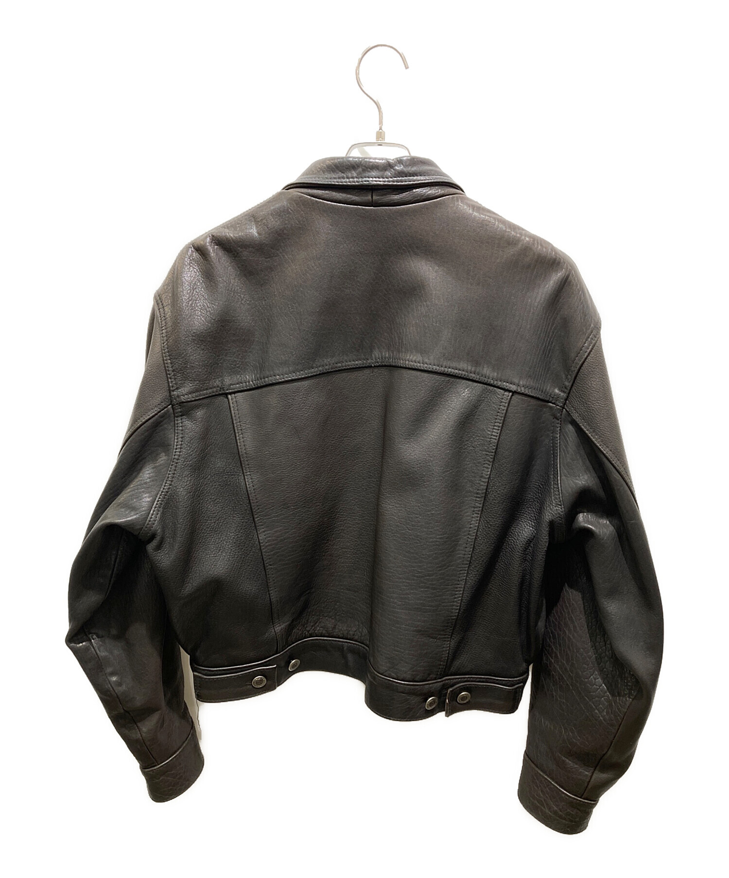 中古・古着通販】AMI LONDON (エーエムアイロンドン) トラッカーレザー