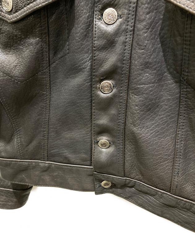 中古・古着通販】AMI LONDON (エーエムアイロンドン) トラッカーレザー