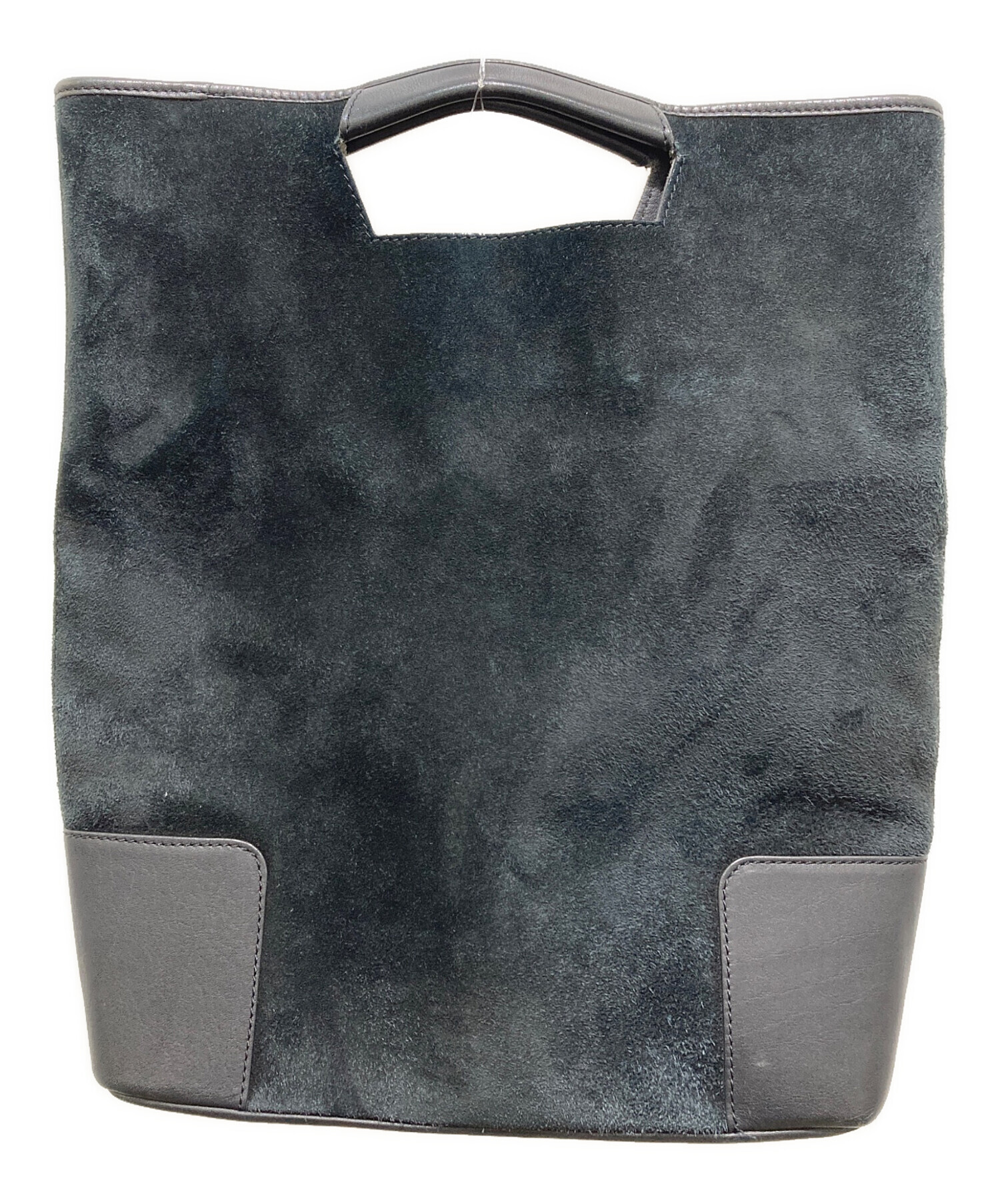 中古・古着通販】LOEWE (ロエベ) スエードハンドバッグ ブラック