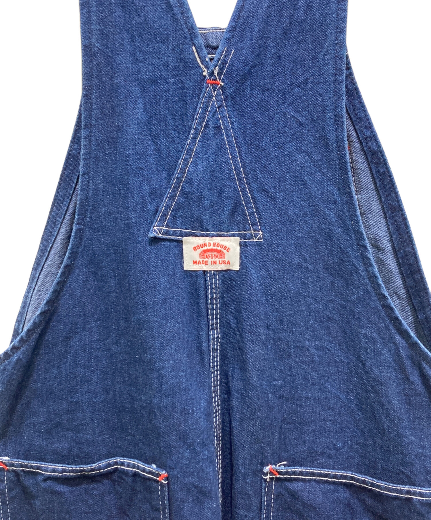 中古・古着通販】round house (ラウンドハウス) オーバーオール ブルー