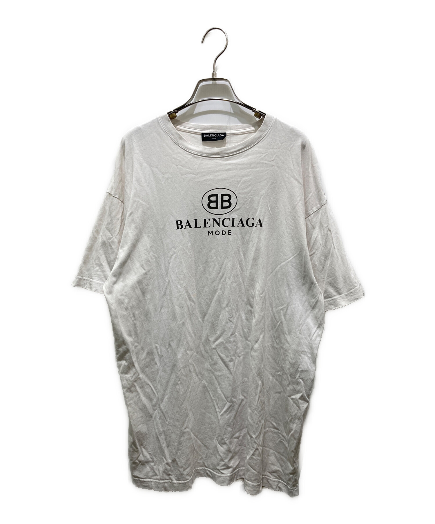 中古・古着通販】BALENCIAGA (バレンシアガ) BBロゴクルーネックT 