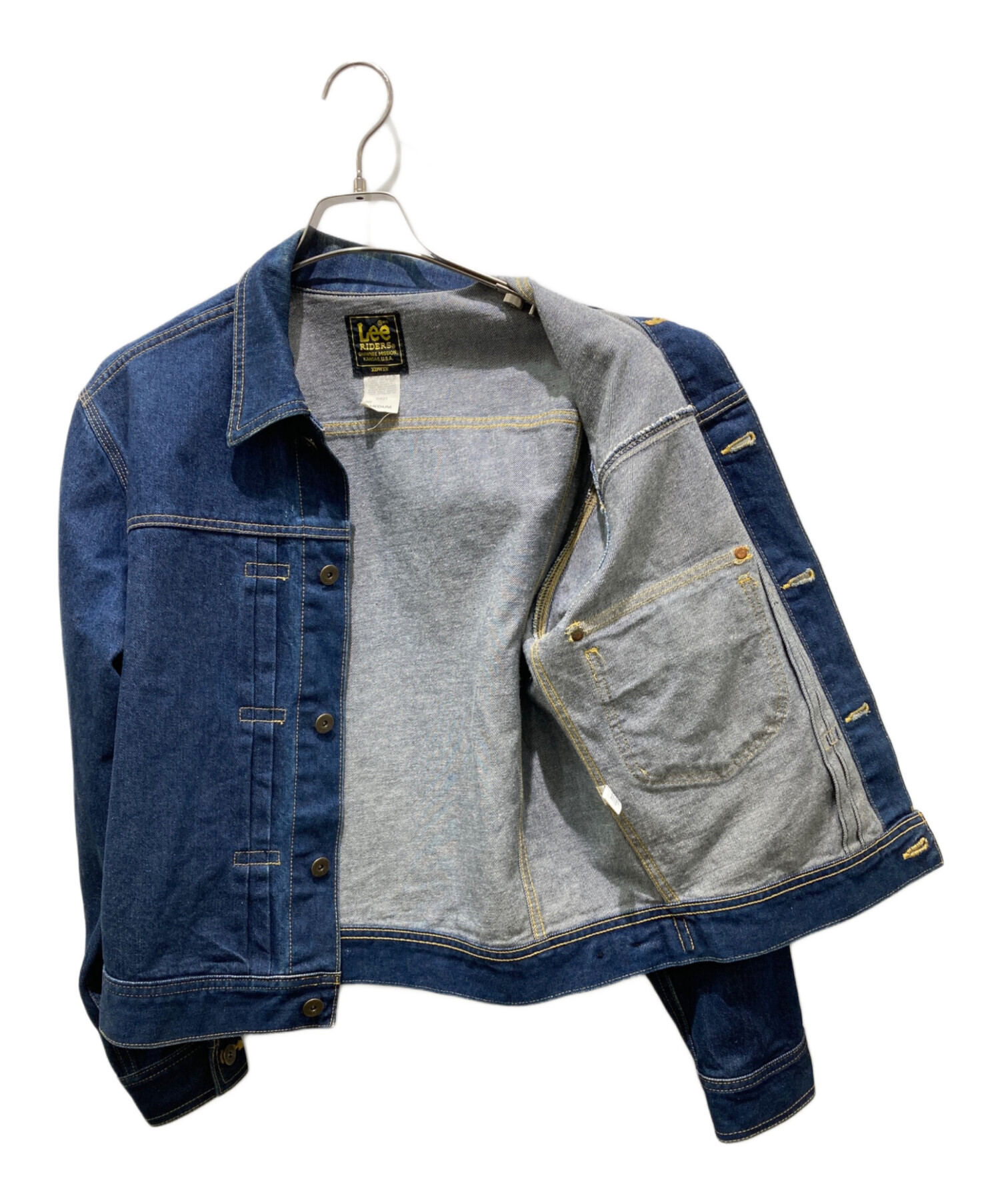 O*様 Lee デニムジャケット M 1st 0401 濃紺 白タグ Lee（リー） カウボーイジャケット 0401 白タグ メンズ アウター
