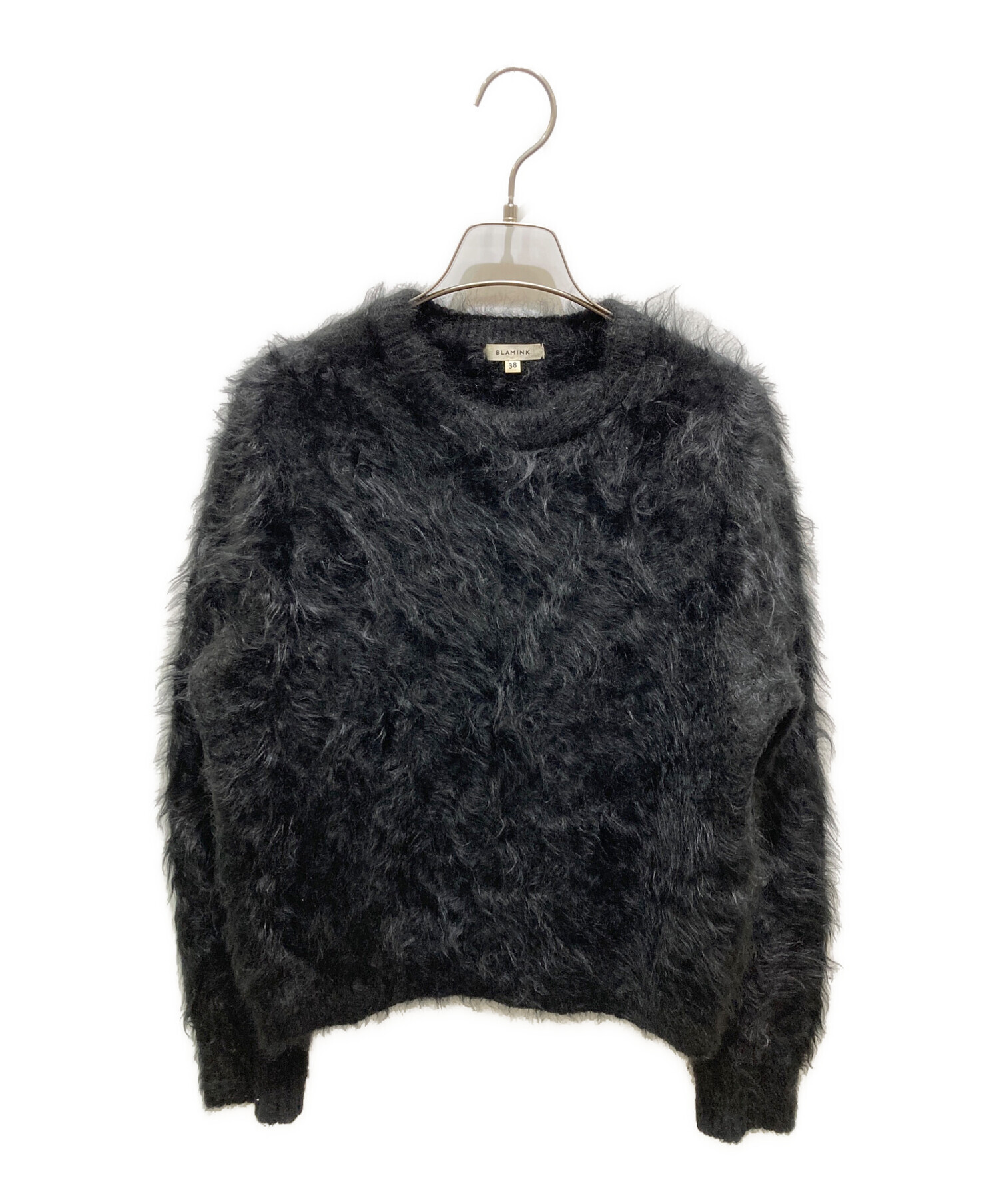中古・古着通販】BLAMINK (ブラミンク) ファーカシミヤ7Gクルーネック 