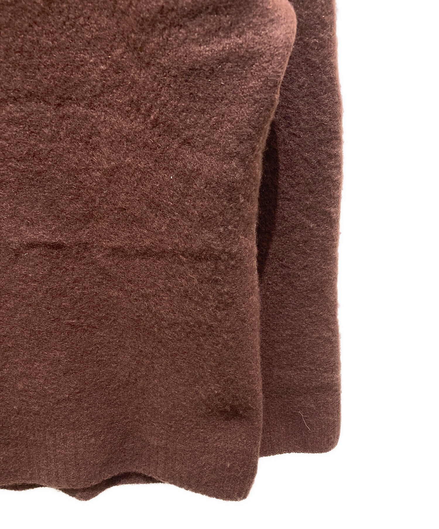 中古・古着通販】ATON (エイトン) クルーネックニット ブラウン サイズ