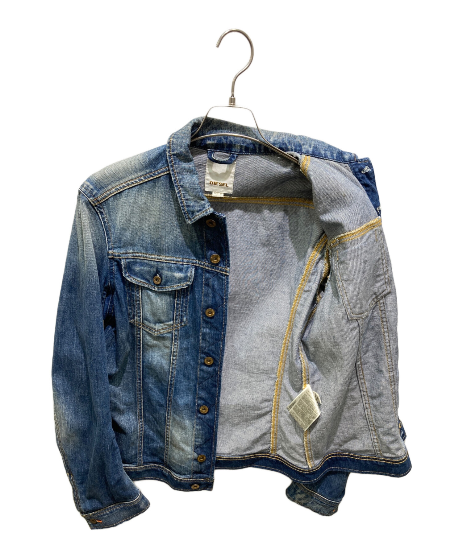 ディーゼル DIESEL ジャケット Gジャン サイズM ライトブルー メンズ 春・秋物 美品 DIESEL ユニセックス。デニムジャケット。Mサイズ。 DIESEL