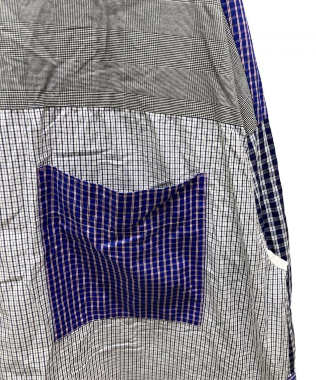 nagonstans 23AW handy check shirt M ブルー