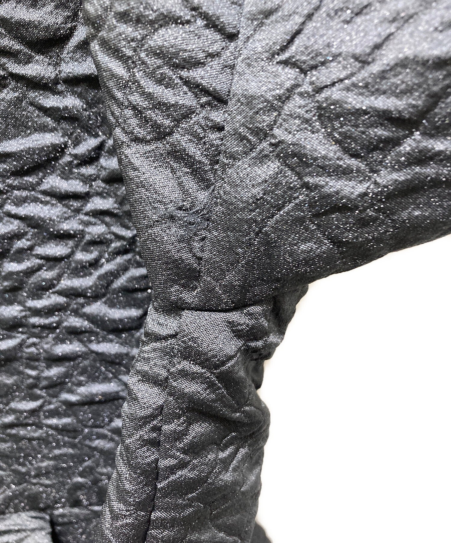 BLUELEA ブルレア Silky Jacquard Blouse BLACK bluelea Silky