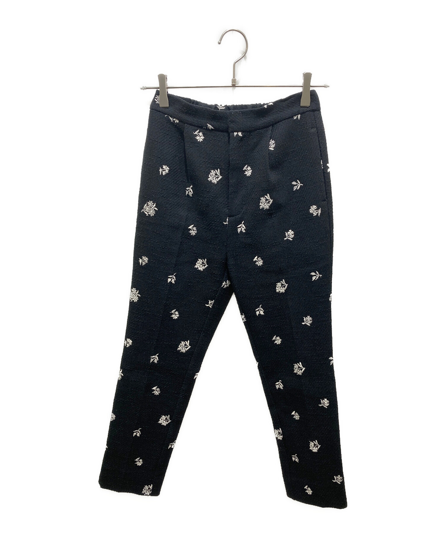 ブルレアBluelea Original embroidery ツイードパンツ 中古・古着通販】BLUELEA (ブルレア) Original embroidery pants