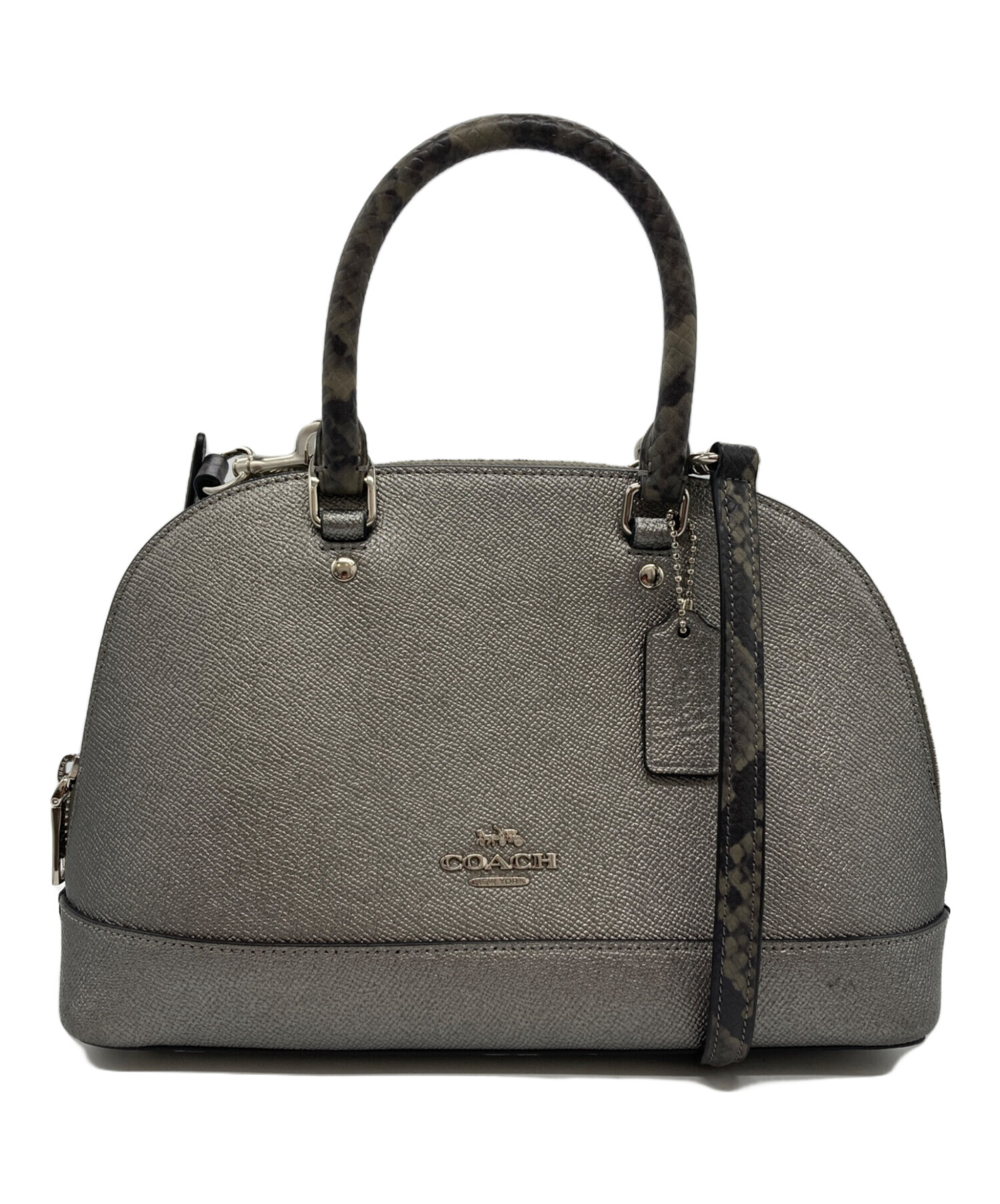 中古・古着通販】COACH (コーチ) 2WAYショルダーバッグ グレー