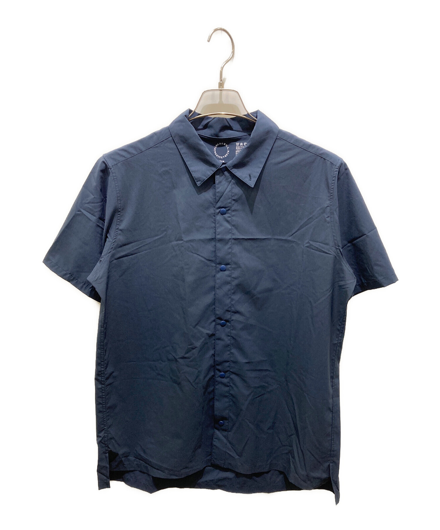 中古・古着通販】山と道 (ヤマトミチ) 半袖シャツ ネイビー サイズ:M 