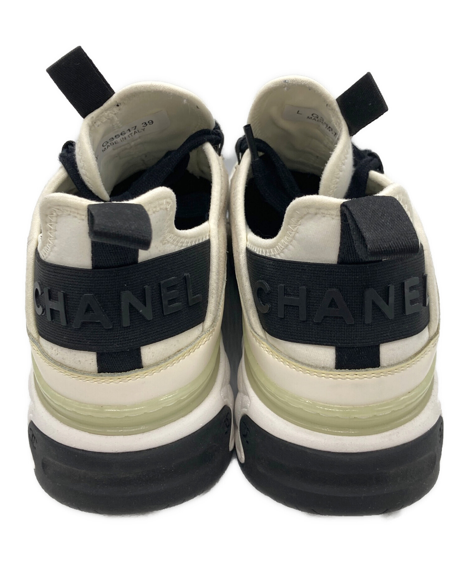 中古・古着通販】CHANEL (シャネル) ココマークファブリックスニーカー