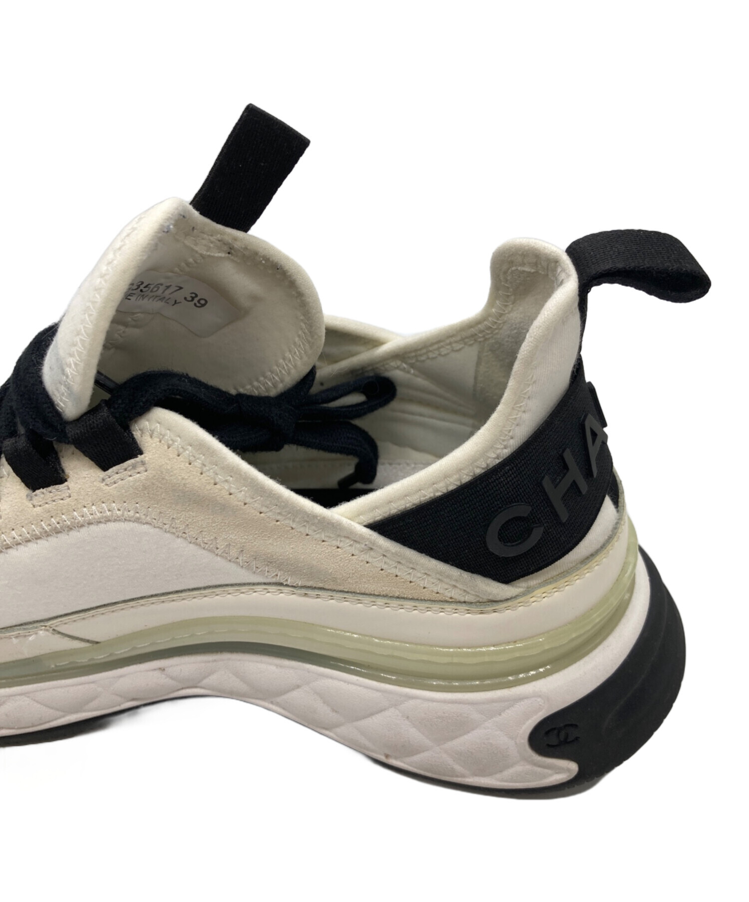 中古・古着通販】CHANEL (シャネル) ココマークファブリックスニーカー