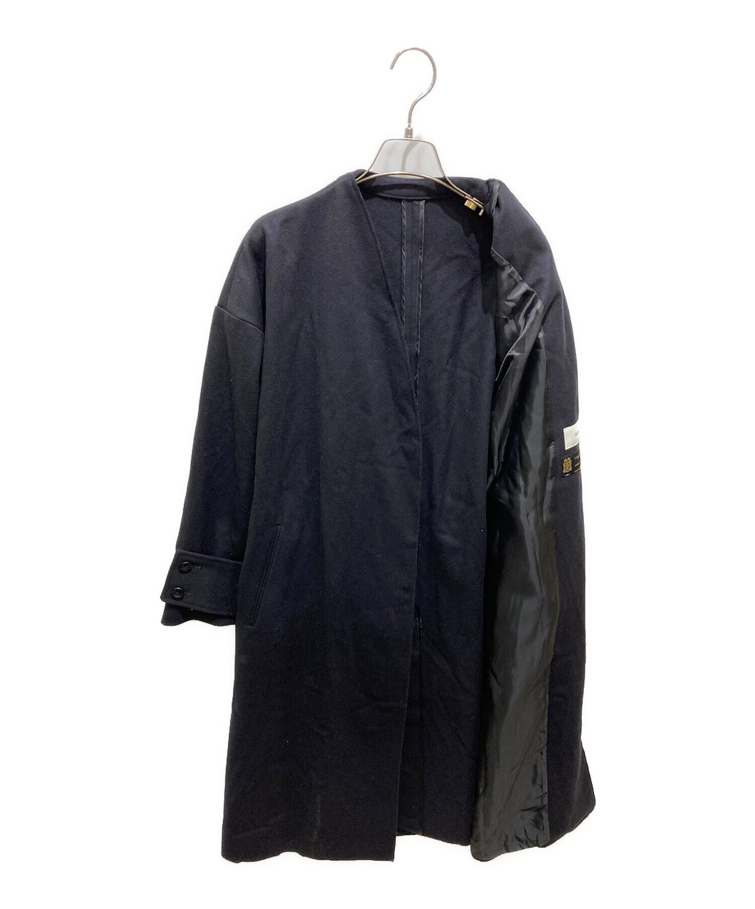 中古・古着通販】SHIPS (シップス) MANTECO ノーカラー コート 