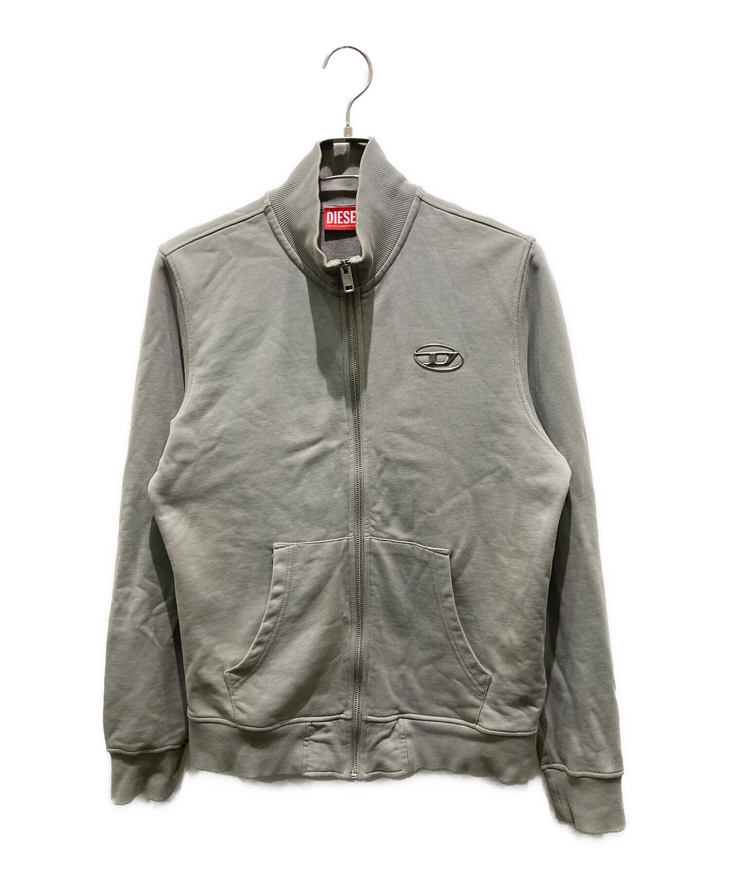 DIESEL ディーゼル スウェット メンズ 【古着】【中古】 中古・古着通販】DIESEL (ディーゼル) S-GINNI-ZIP-OD A11439 グレー