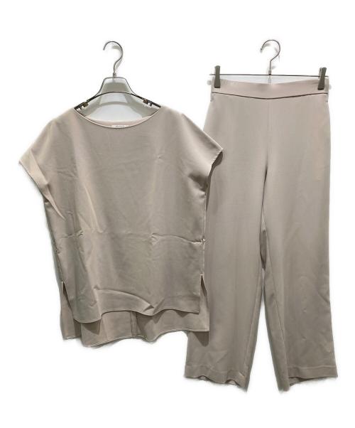 プラステ PLST セットアップ ワイドパンツスーツ ベージュ L レディース プラステ PLST セットアップ ワイドパンツスーツ ベージュ L