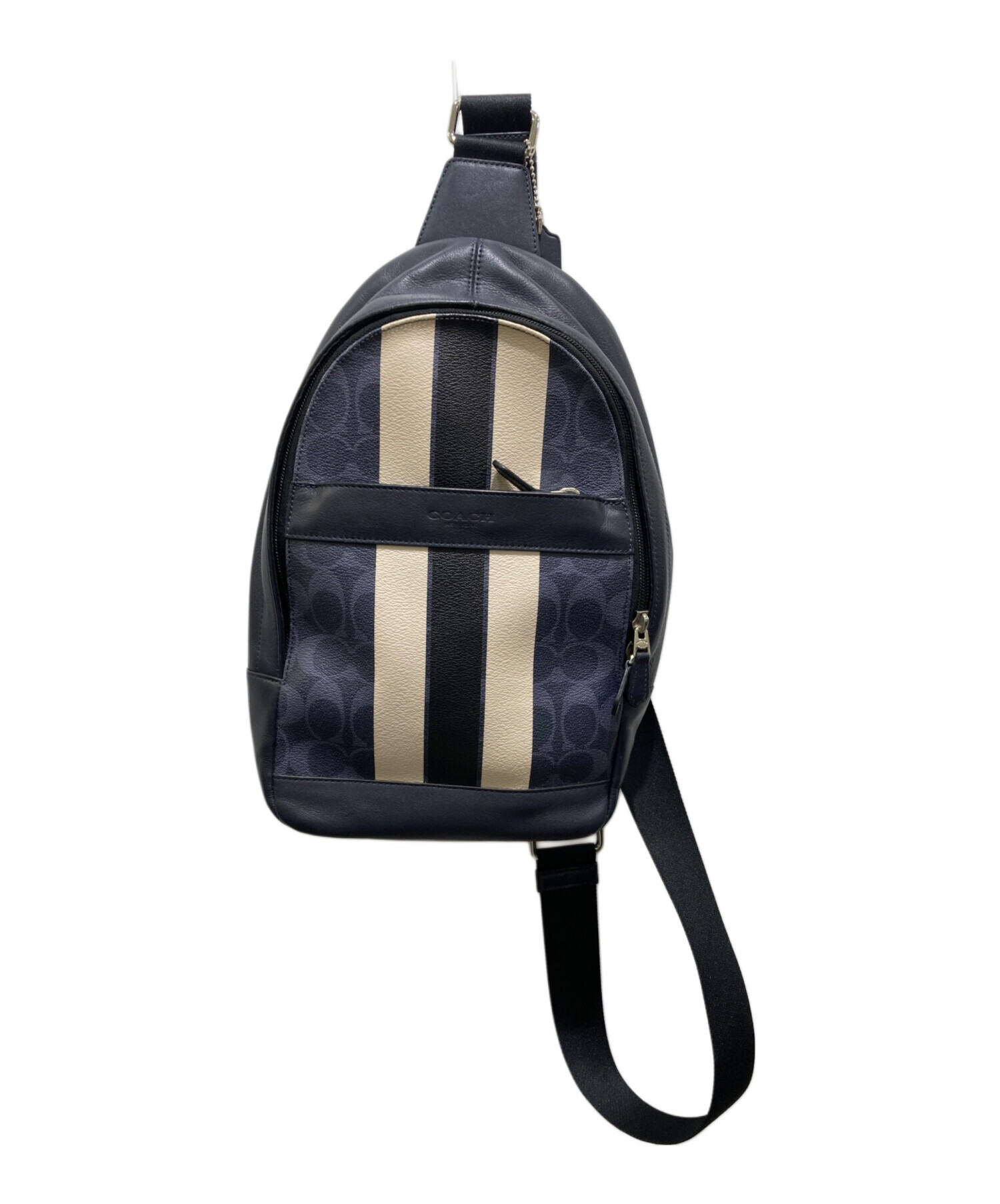 たー。コーチ　ショルダーバッグ・リュック 中古・古着通販】COACH (コーチ) ショルダーバッグ ネイビー｜ブランド
