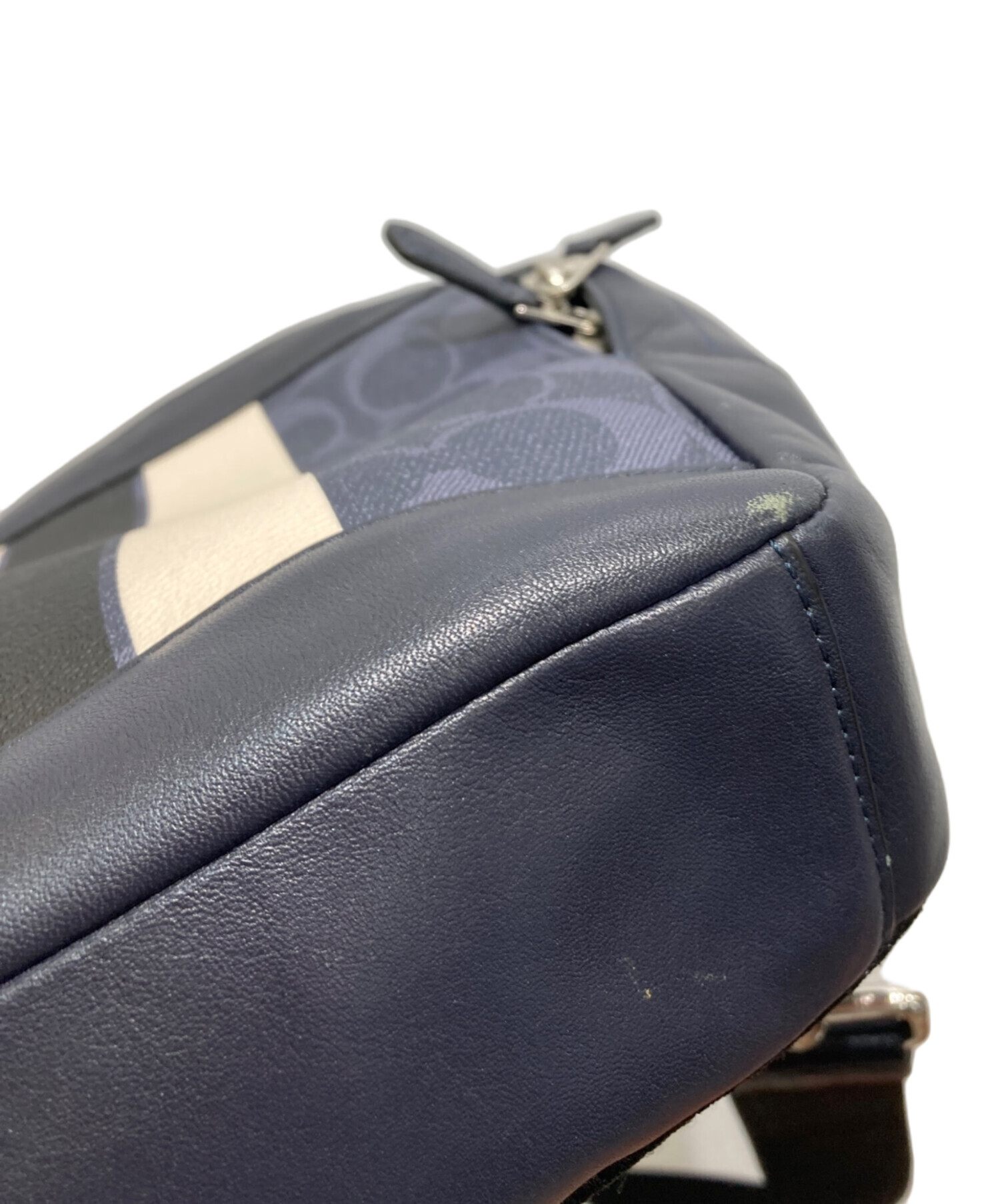 中古・古着通販】COACH (コーチ) ショルダーバッグ ネイビー｜ブランド