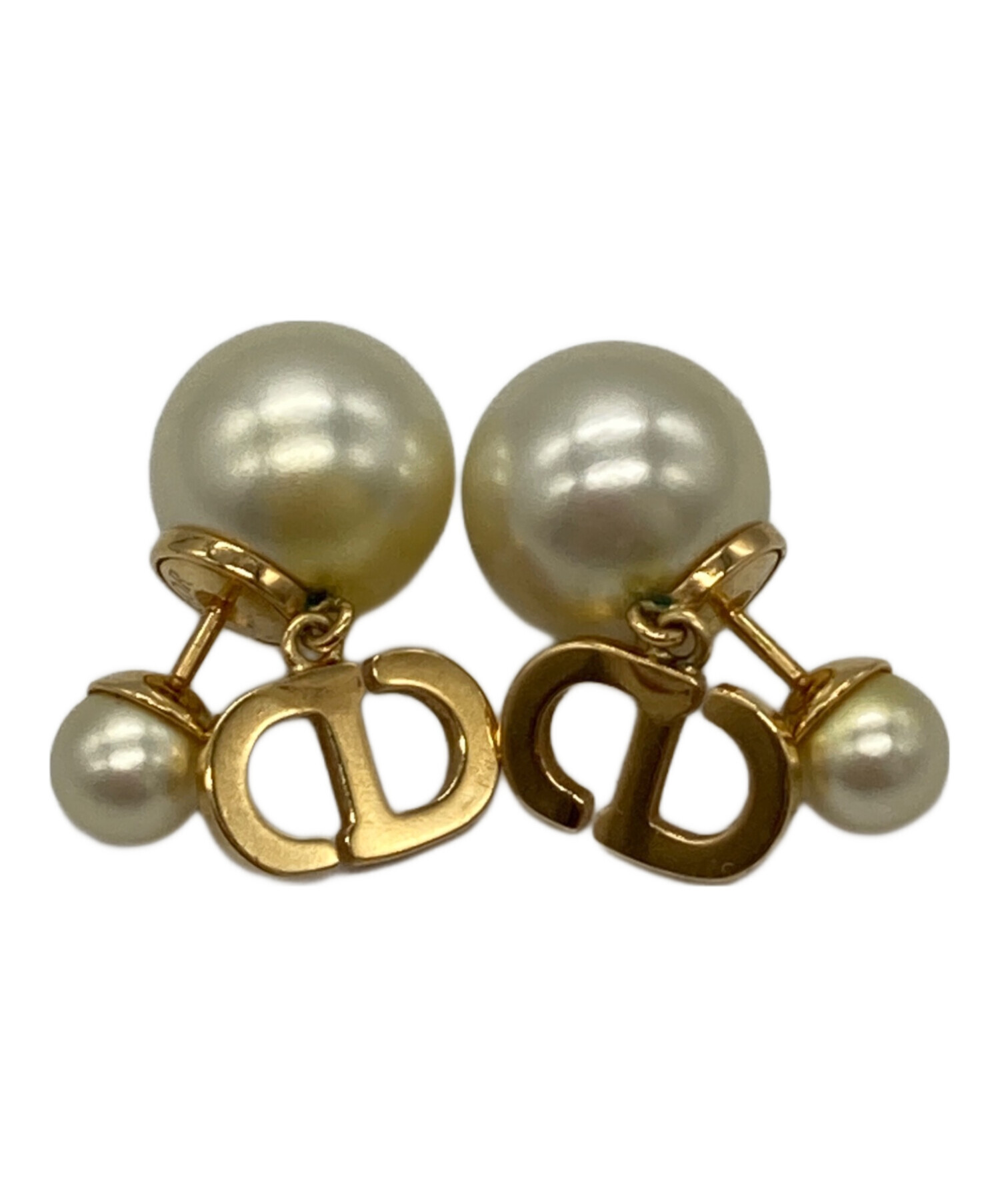 Christian Dior パール ピアス トライバル ゴールド ディオール DIOR