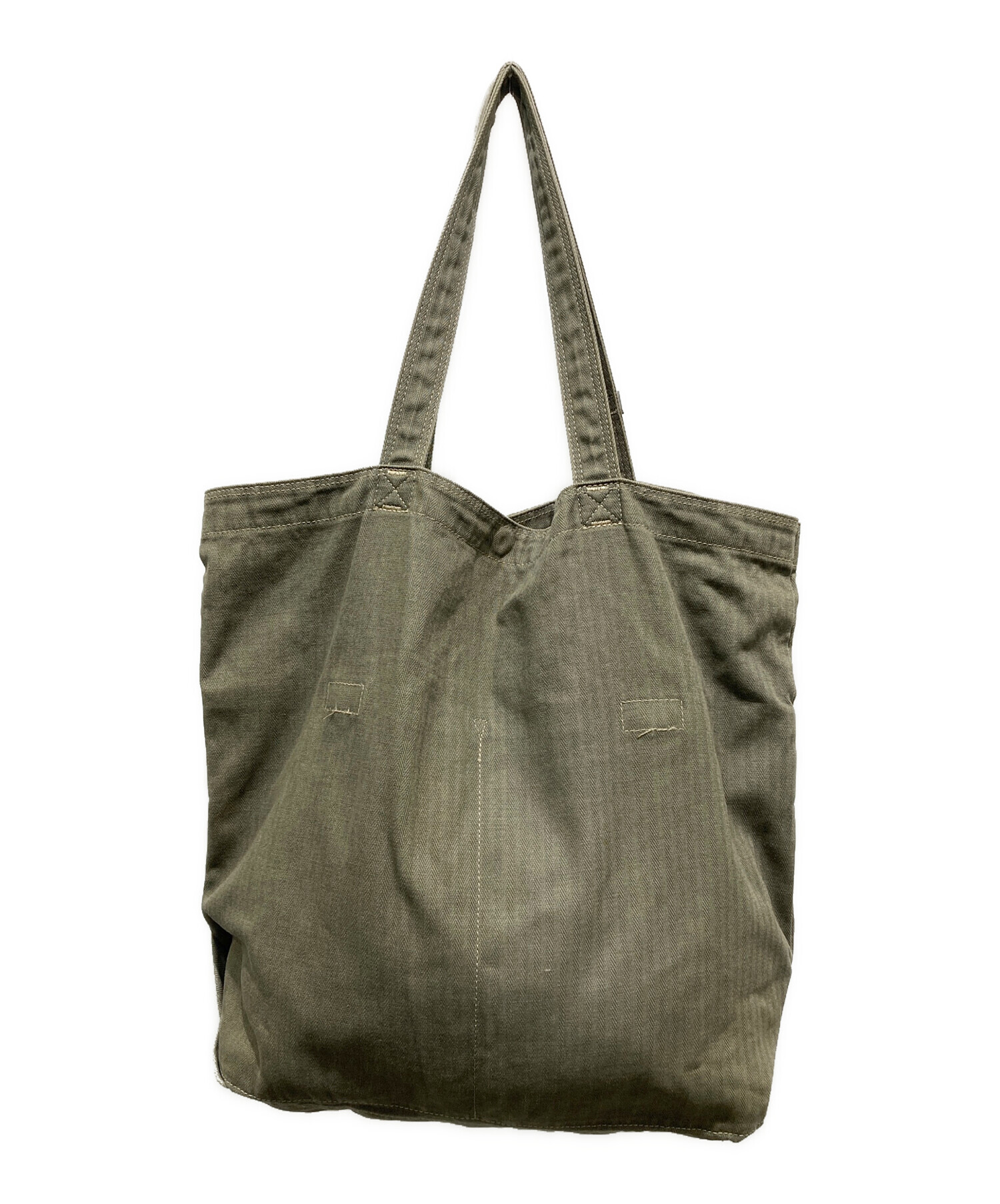中古・古着通販】PORTER (ポーター) ヘリンボーントートバッグ カーキ