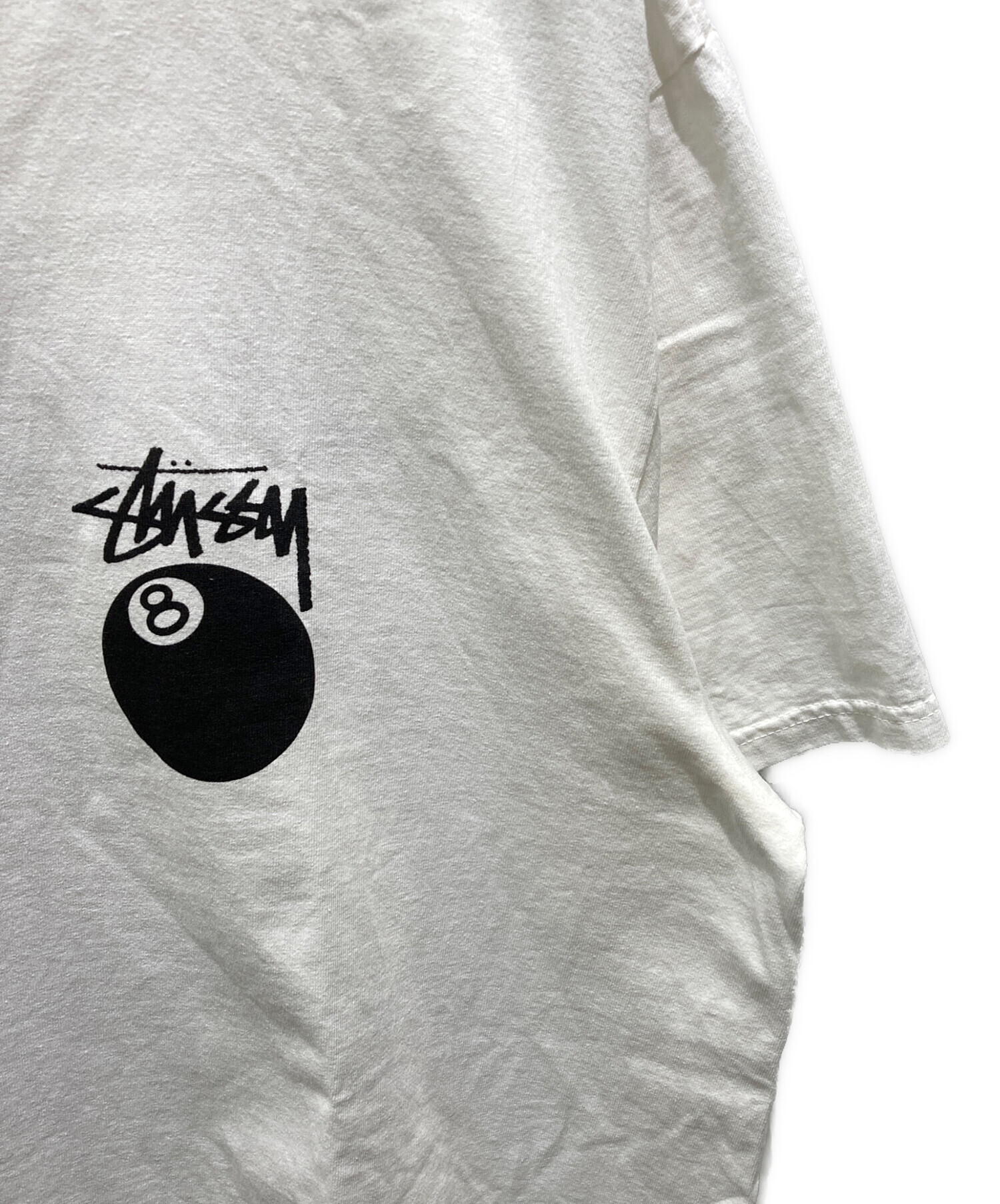中古・古着通販】stussy (ステューシー) 8 BALL TEE ホワイト サイズ 