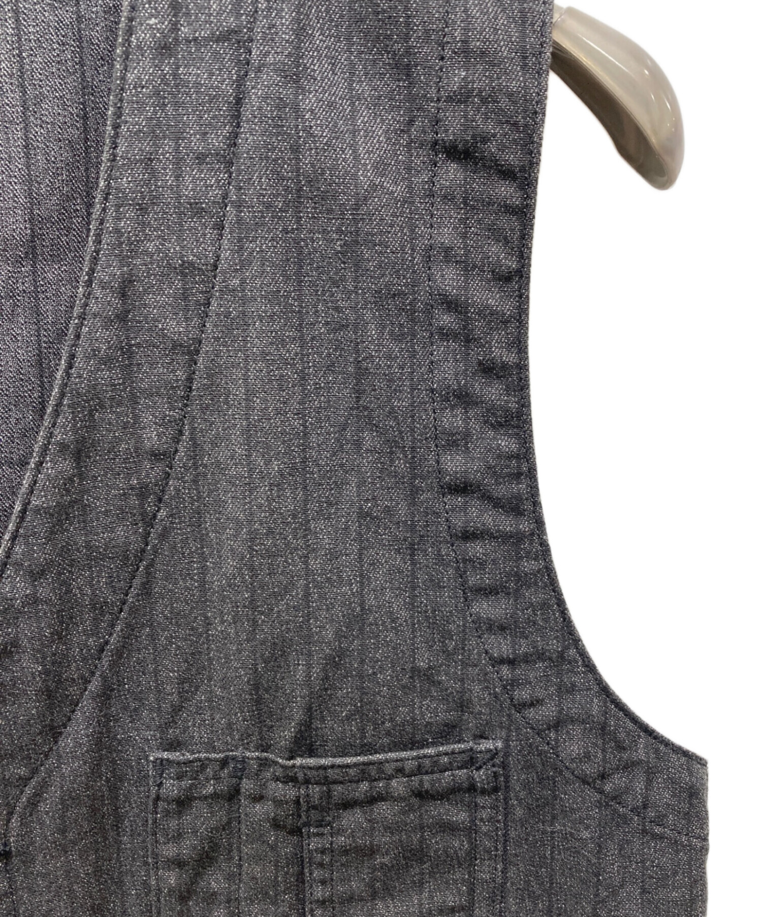 中古・古着通販】DAPPER'S (ダッパーズ) ボタンベスト ブラック サイズ